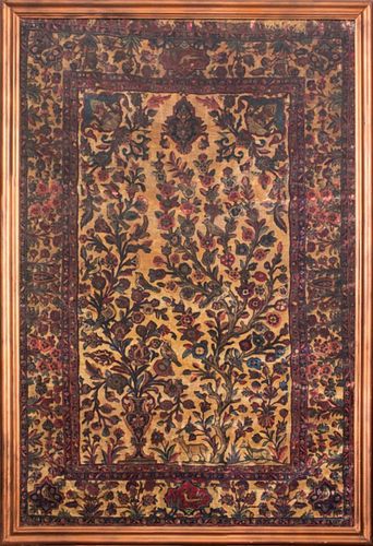 PERSIAN KASHAN ANTIQUE SILK