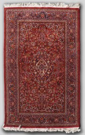 PERSIAN KASHAN HAND KNOTTED WO