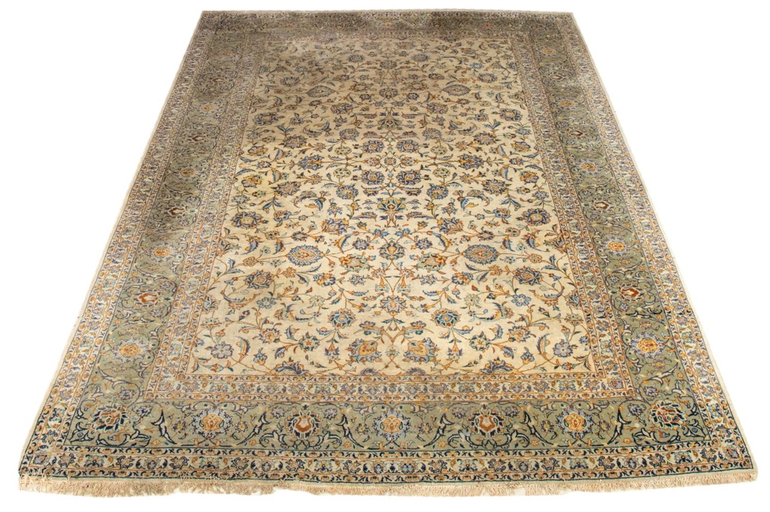 PERSIAN KASHAN RUG, 12' X 8'