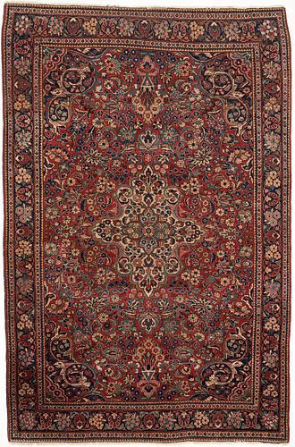 PERSIAN KESHAN RUG OR CARPET, 6'