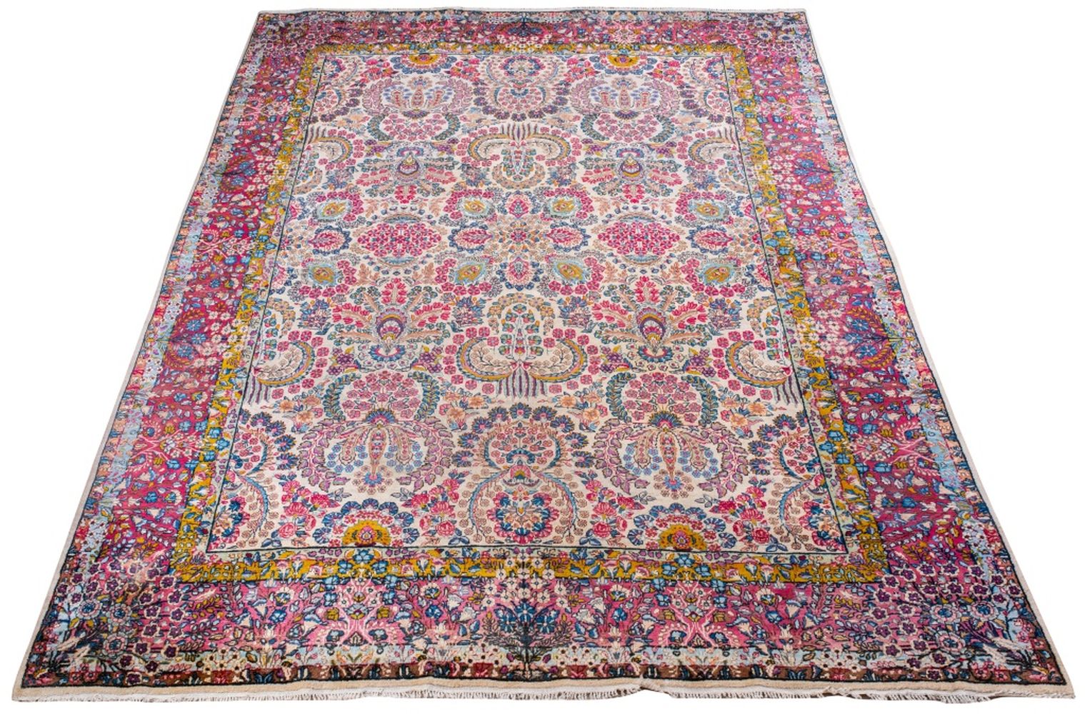 PERSIAN LAVAR KERMAN CARPET, 12'