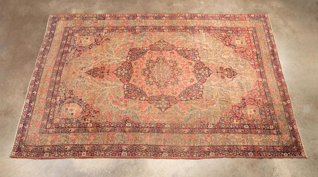 PERSIAN LAVAR KERMAN HANDWOVEN