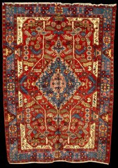 Persian Nahavand Carpet,  6' 9