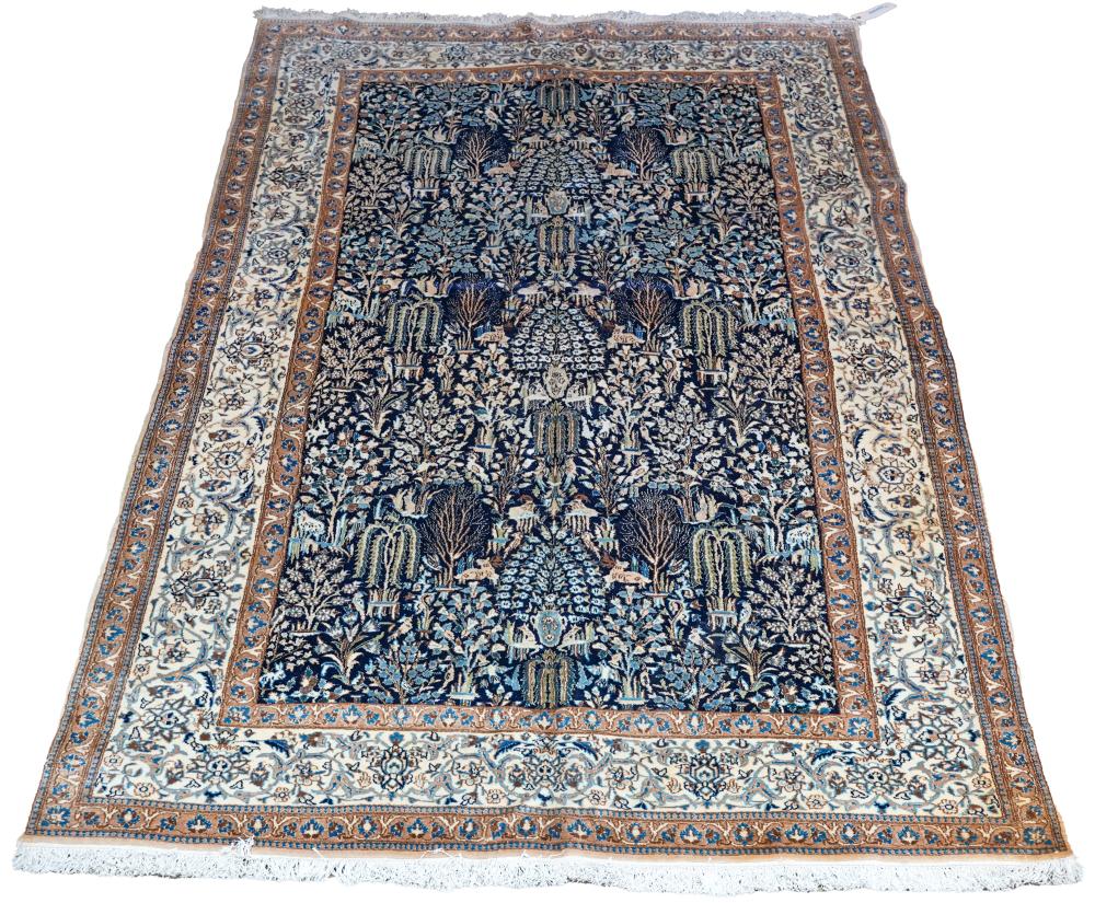PERSIAN NAIN BLUE & BEIGE RUGwool