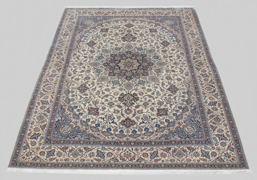 PERSIAN NAIN HAND KNOTTED WOOL