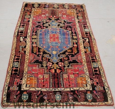 Persian oriental hall runner with a
