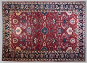 PERSIAN OUSHAK WOOL RUG APPROX