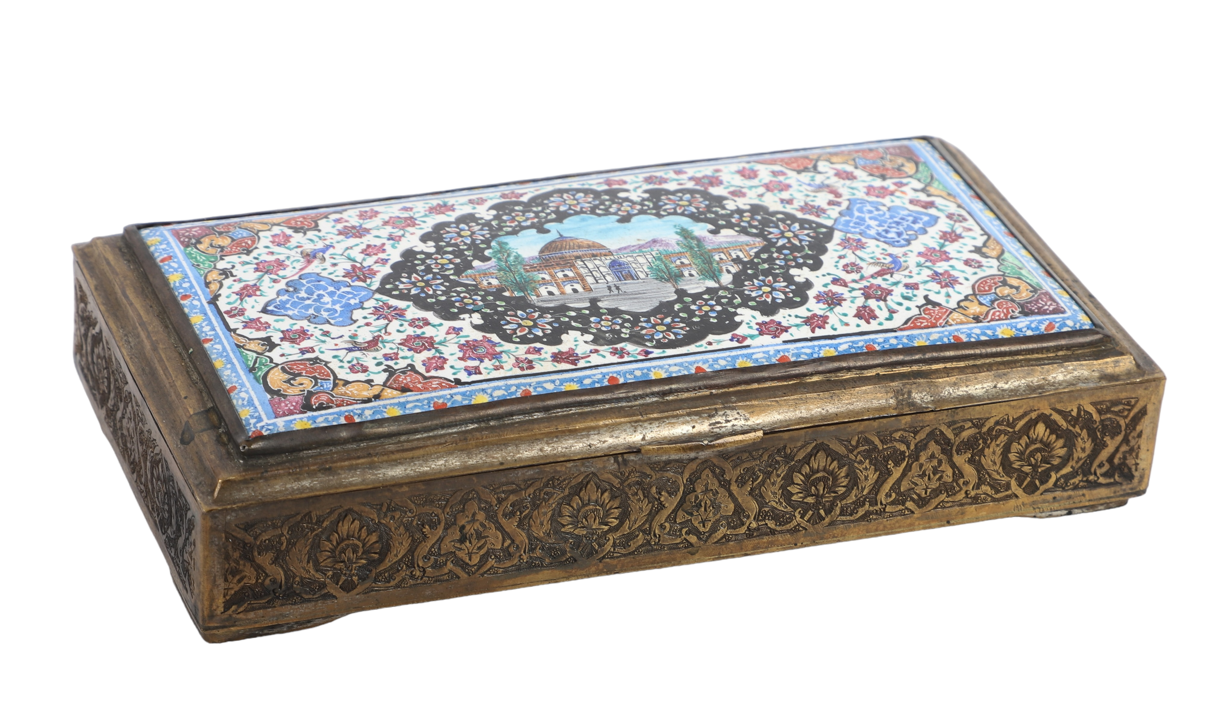 Persian Painted Hand Chased Dresser