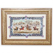 PERSIAN PAINTING ON BONEDESCRI