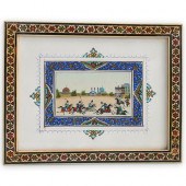 PERSIAN PAINTING ON BONEDESCRI
