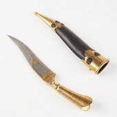 PERSIAN PESHKABZ DAGGER W/ DAM