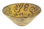 PERSIAN POTTERY BOWL WITH KUFI