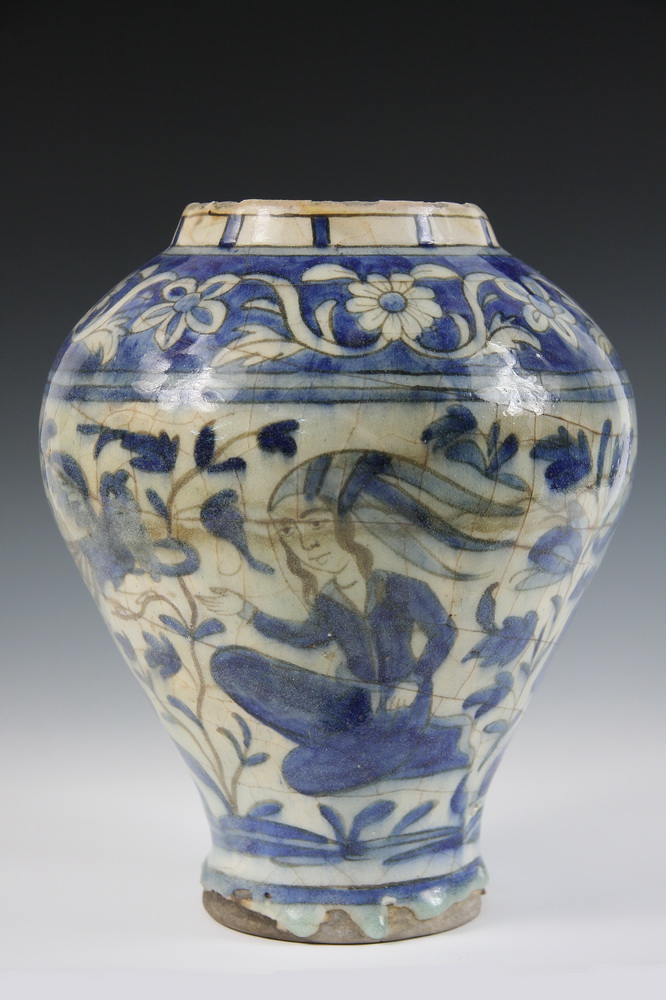 PERSIAN POTTERY JAR - Early Qajar