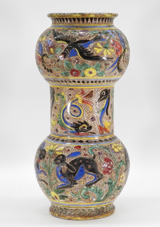 PERSIAN POTTERY UMBRELLA STAND