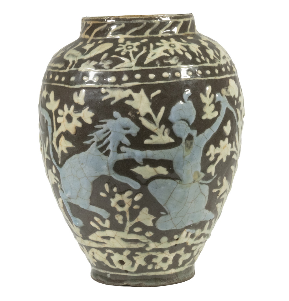PERSIAN POTTERY VASE Early Glazed