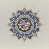 PERSIAN QAJAR STYLE TAZHIB GOL