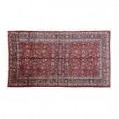 PERSIAN QAZVIN Red field with