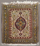 PERSIAN QUM HAND KNOTTED WOOL