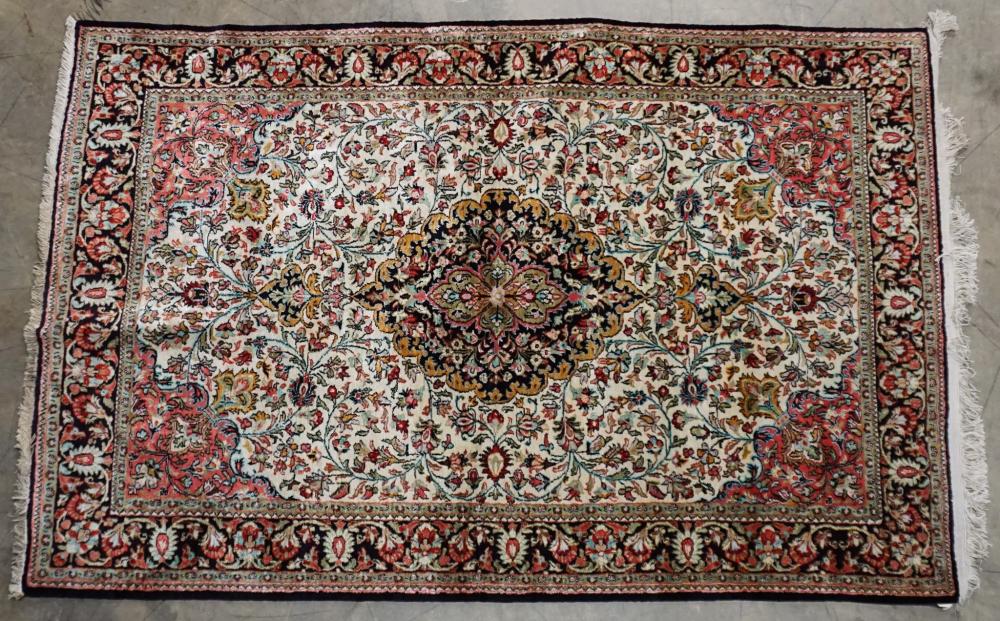 PERSIAN QUM RUG, 3 FT 4 IN X 5 FT 3