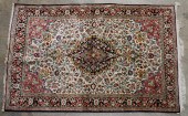 PERSIAN QUM RUG, 3 FT 4 IN X 5