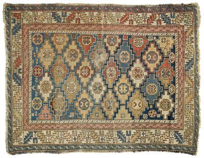 Persian rug, diagonal rows of
