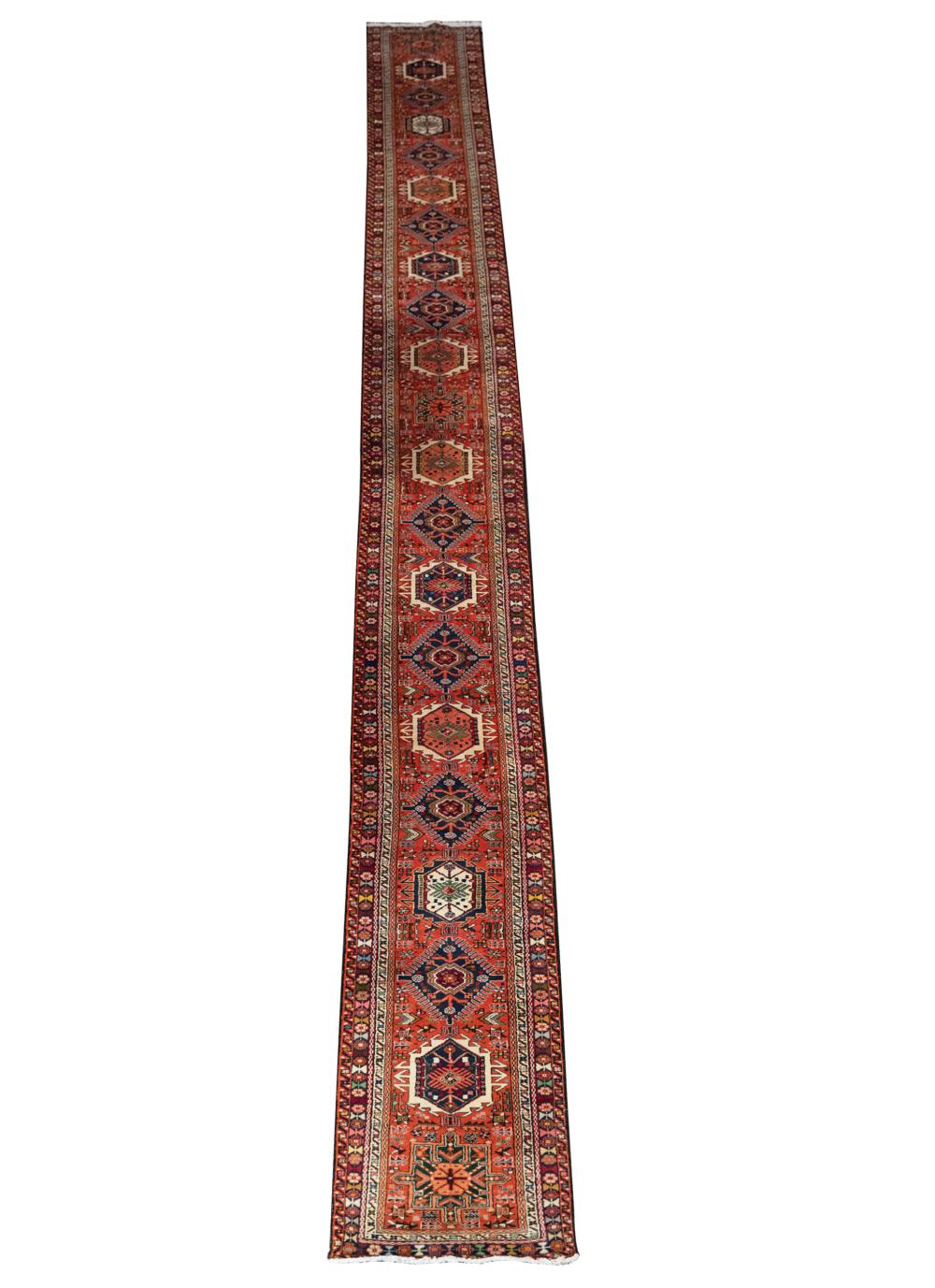 PERSIAN RUNNERwool; geometric