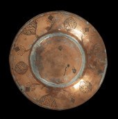 PERSIAN SAFAVID COPPER DISH Ha