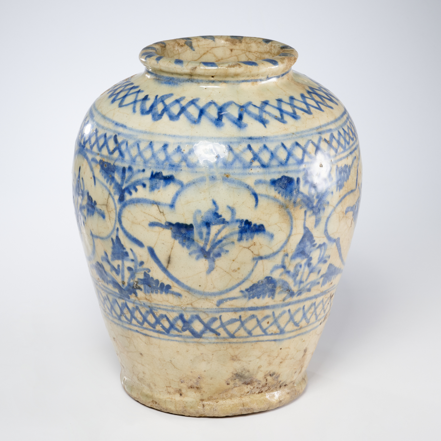 PERSIAN SAFAVID STYLE GLAZED