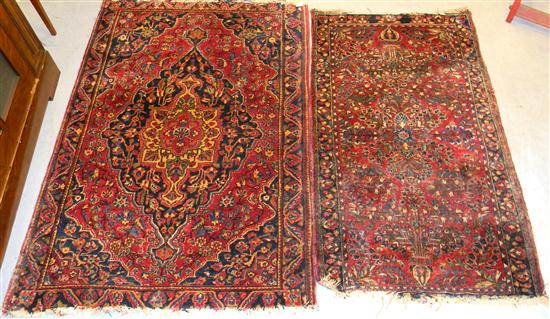 Persian Sarouk  3' 5'' x 5'  navy