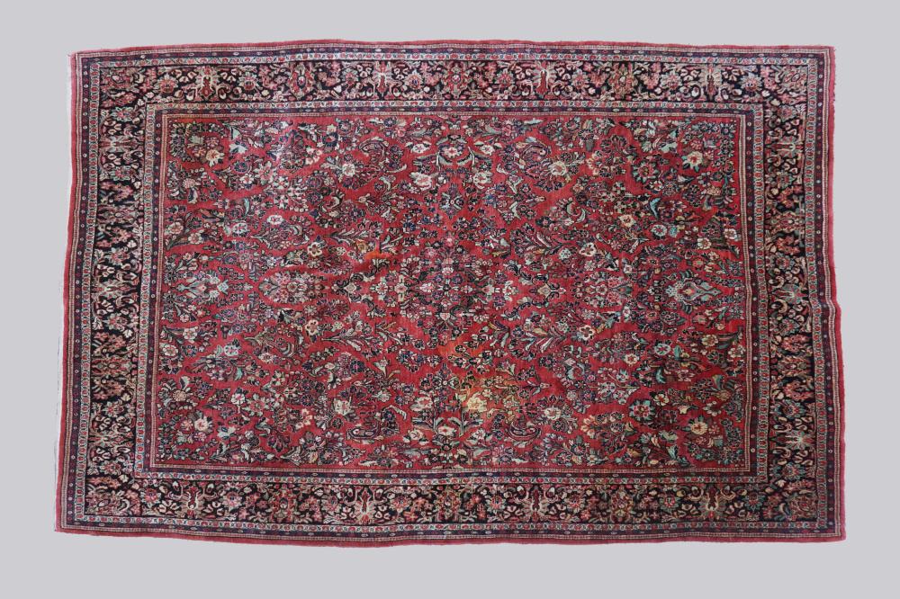 PERSIAN SAROUK HAND KNOTTED WOOL