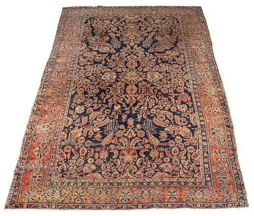PERSIAN SAROUK PICTORIAL RUG,