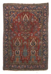 PERSIAN SAROUK PRAYER RUG, 4'7