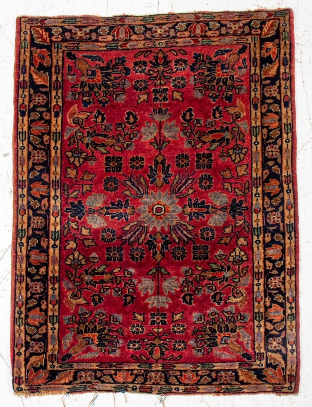 PERSIAN SAROUK RUG, 2' 8" X 2' W