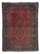 PERSIAN SAROUK SCATTER RUG. AP