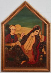 PERSIAN SCHOOL, AMOROUS COUPLE