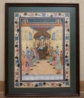 PERSIAN SCHOOL, KING ON THRONE