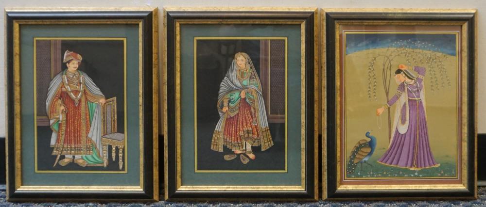 PERSIAN SCHOOL, THREE PORTRAITS