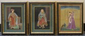PERSIAN SCHOOL, THREE PORTRAIT