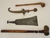 PERSIAN SCYTHE & KNIFE WITH 2