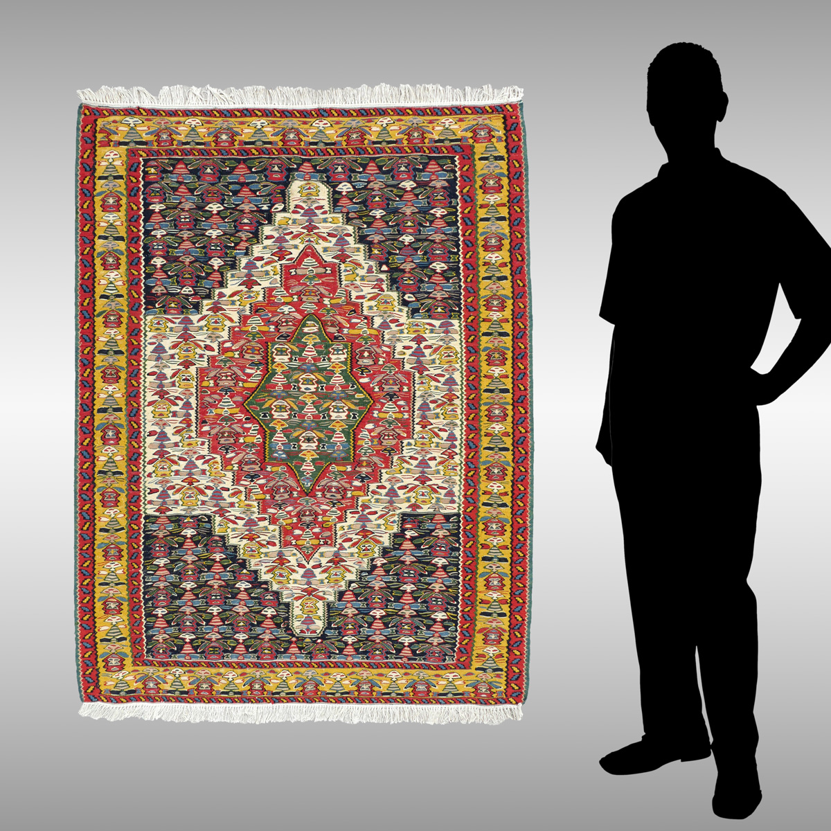 PERSIAN SENNA KILIM VERY FINELY