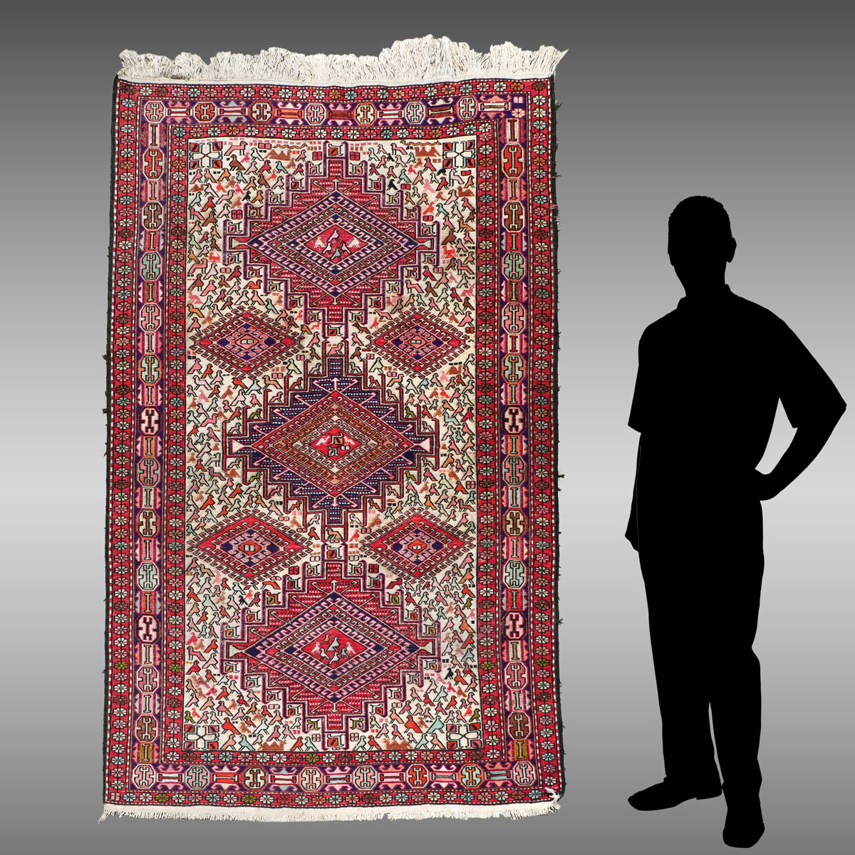PERSIAN SHAH SEVAN HANDMADE WOOL