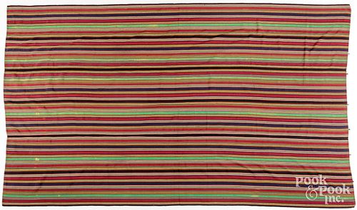 PERSIAN SILK KILIM, 19TH