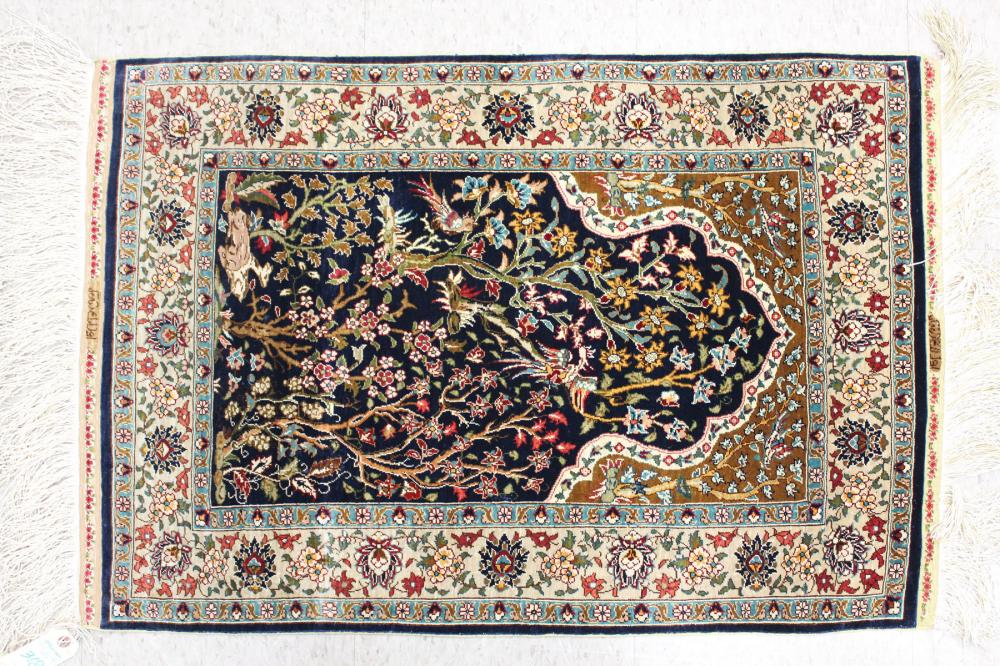 PERSIAN SILK PRAYER RUGPERSIAN SILK