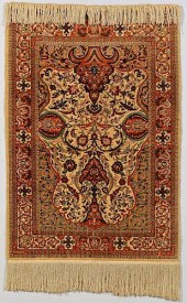 PERSIAN SILK PRAYER RUGPersian