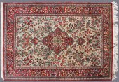 PERSIAN SILK QUM MEDALLION RUG