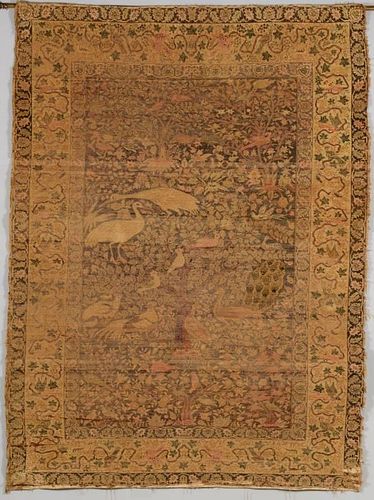 PERSIAN SILK QUM RUG, DISPLAY