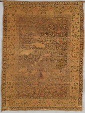 PERSIAN SILK QUM RUG, DISPLAY