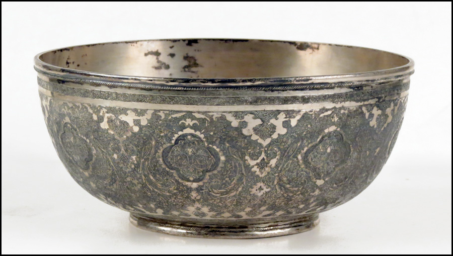 PERSIAN SILVER BOWL.