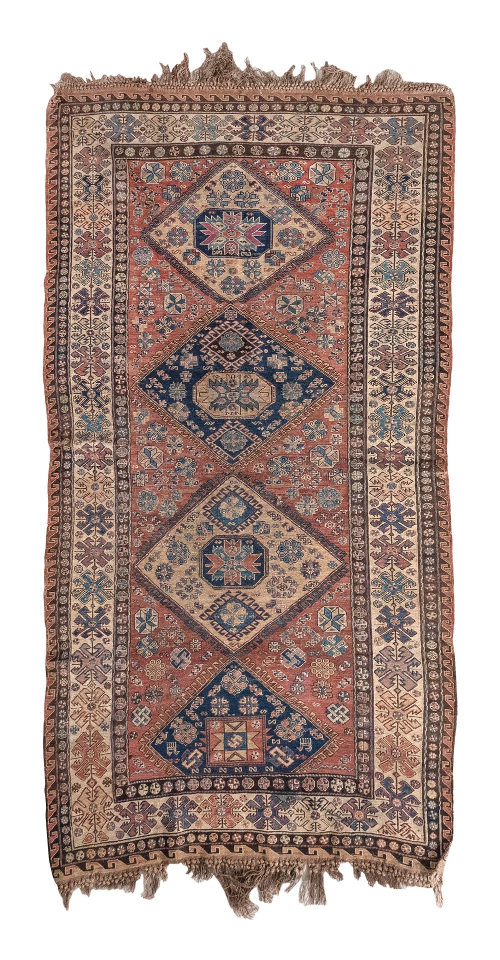 PERSIAN SOUMAC RUG: 4’9” X 8’7”