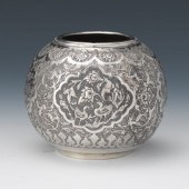 PERSIAN STERLING SILVER VASE W